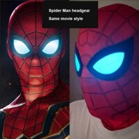 Kids Spider-Man Mask Cosplay Costume Spiderman Light Up Face Mask Halloween Prop