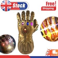 Kids Thanos Gloves Infinity Gauntlet with LED Light Avengers 4 Cosplay Children Gift Toys