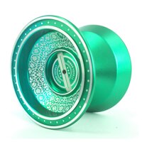 Kids YOYO One Yo-yos - Magic Yoyo Ball with 3 Strings and 1 Glove High Speed Spin Lightweight Alloy Aluminum Yoyos for Teens Gift Green