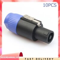 [Kidsdreammall.vn] 10 Cái 4Pin NL4FC Đầu Nối Ohm Cắm Loa Cáp Âm Thanh Dây Cắm Adapter