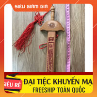 kiếm gỗ đào thất tinh 28cm -  vật phẩm phong thủy