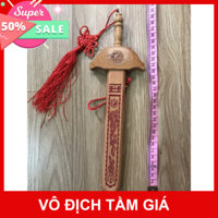 kiếm gỗ đào thất tinh 28cm -  vật phẩm phong thủy MỸ NGHỆ PHÚ GIA  CHUYÊN CUNG CẤP SỈ LẺ VẬT PHẨM ĐỒ ĐỒNG MỸ NGHỆ PHON