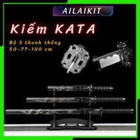 KIẾM KATA - BỘ 3 KIẾM THẲNG | Kiếm KATANA, Kiếm Nhật, Bộ 3 kiếm KATA Loại Thẳng nhập khẩu