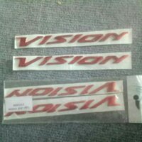 (kiễm tra hàng) Bộ tem chữ nổi dòng xe VISION 2 chữ xi xịn( như zin) màu đỏ, vàng, trắng