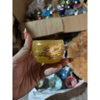 Kiến trản- Chén ngọc thấu quang khắc chìm kinh phật