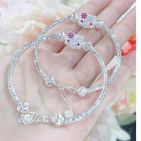 Kiềng Bạc Bé Gái Kiểu Bi Kitty (S950)
