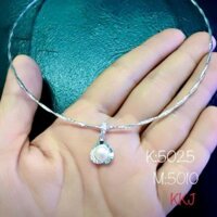 Kiềng bạc mềm dẻo bạc cao cấp