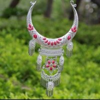 KIỀNG BẠC NON DÂN TỘC ĐEO CỔ