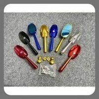 Kiếng chiếu hậu Rizoma muỗng nhỏ, gương chiếu hậu kiểu sò nhỏ mặt kính xanh chống chói-Tây Thành