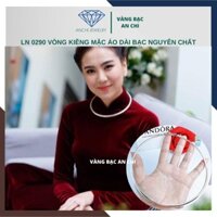 Kiềng cổ bạc ta nguyên chất mặc áo dài siêu đẹp, anchi jewelry