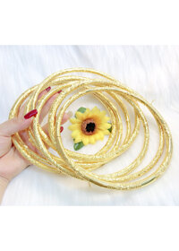 Kiềng cổ cưới chạm rồng dát vàng 24k