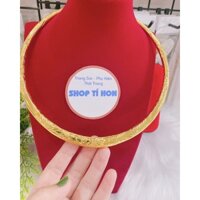 Kiềng cổ cưới cô dâu chạm hoa xi vàng 24 cao cấp mẫu mới về