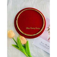 Kiềng cổ mạ vàng 24k cao cấp size 16cm kèm hộp nhung đỏ , kiềng cưới cô dâu sịn sò