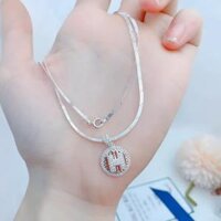 Kiềng Cổ Mềm Bạc Italy Cao Cấp Mặt Chữ H Có Thẻ Hóa Đơn – Thắng Giang