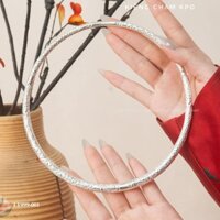 kiềng cổ size 17 bạc ta nguyên chất có thẻ hóa đơn