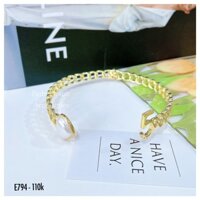 Kiềng cổ vàng xích 5 + tim trắng