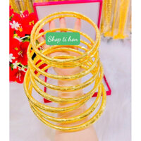 Kiềng cưới cô dâu khoá xoắn ốc mạ vàng 24 cao cấp mẫu mới về ( kiềng bạc 950 nguyên chất )