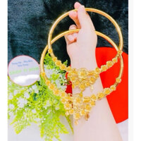 Kiềng hoa cưới cô dâu xi vàng 24 cao cấp mẫu mới mới về