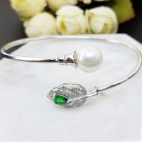 Kiềng Tay Bạc Hạt Ngọc Duyên Dáng Cho Nữ LK5202