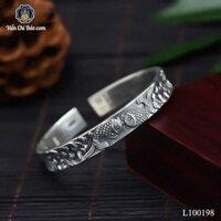Kiềng Tay Bạc Nam Song Ngư Bạc Thái – Bát Nhã Tâm Kinh