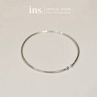 Kiềng tay bạc nữ INS thiết kể mảnh đặc ruột / Freesize [SP31]