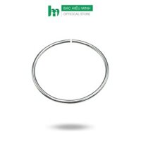 Kiềng Tay Lắc Tay Nữ Bạc Ta Nguyên Chất S99 Bản Tròn Trơn Đặc BẠC HIỂU MINH LTU624