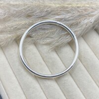 Kiềng Tay Lắc Tay Nữ Bản Trơn Bạc Nguyên Chất S99 BẠC HIỂU MINH LTU656