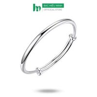 Kiềng Tay Lắc tay Nữ Dạng Kiềng Bạc Ta Nguyên Chất S99BẠC HIỂU MINH LTU512