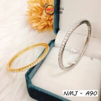 Kiềng Tay Titan Thời Trang Nữ A90 Mạ Vàng Đính Đá Kiểu Dáng Đơn Giản Nhẹ Nhàng