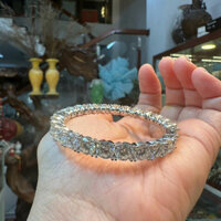 kiềng tay vàng trắng full kim cương moissanite tất cả viên chủ 6,3 li siêu đẹp zalo 0971266229 nhà phước thái