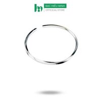 Kiềng Tay Vòng Tay, Lắc Tay Nữ Bạc Nguyên Chất S99 Trơn Xoắn Bản Đặc Bóng Đẹp Chính Hãng Bạc Hiểu Minh LTU582