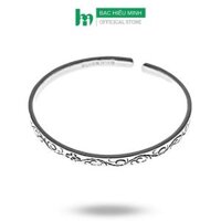 Kiềng Tay Vòng Tay, Lắc Tay Nữ  Dạng Kiềng Dễ Thương Bạc Thật 925 Chính Hãng BẠC HIỂU MINH LTU535