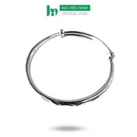 Kiềng Tay Vòng Tay Lắc Tay Nữ Bạc Ta Nguyên Chất Dạng Kiềng Họa Tiết Đơn Giản Chính Hãng Bạc Hiểu Minh LTU572