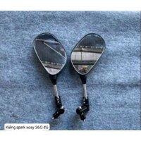 Kiếng xe kiểu Spark chân kiếng nhôm xoay 360 độ- có bán lẻ