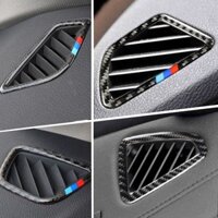 Kiểu dáng ô tô Ổ Cắm Khí Sợi Carbon Miếng Dán Kim Sa Lấp Lánh Bao Viền Cho Xe BMW 1 2 3 4 5 7 Series X1 x3 X4 X5 X6 F30 F10 F15 F16 G30 E90