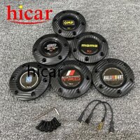 Kiểu dáng xe MUGEN Nardi Ralliart TRD OMP MOMO Nút còi vô lăng + Cạnh Carbon có ốc vít và dây