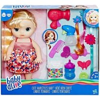 Kiểu tóc dễ thương Baby Alive cho bé với mái tóc vàng