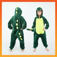 Kigurumi Stitch Khủng Long Pikachu Onesies Trẻ Em Động Vật Hoạt Hình Bộ Đồ Ngủ Áo liền quần Bé Gái Bé Trai Bé Hóa Trang