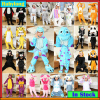 Kigurumi Sulley Skeleton Raccoon Hoạt Hình Flannel Bộ Đồ Ngủ Nữ Dài Tay Đồ Ngủ Onesies Áo liền quần Động Vật Trang Phục Hóa Trang