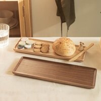 Kihowa | Khay hình chữ nhật 35 x 12 cm bằng gỗ tự nhiên, thiết kế tối giản, màu sắc nhã nhặn