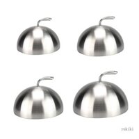 Kiki 20 24 26 28cm Vỏ bít tết bằng thép không gỉ Teppanyaki Dome Nắp đậy bát đĩa