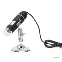 Kiki 8 Kính lúp LED 1600x Camera nội soi USB Kính hiển vi kỹ thuật số Giá đỡ kim loại