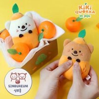 [KiKi QUOKKA] Korea Kiki Quokka in Jeju Hallabong Stress Ball _Stress Relief Squishy Toy ; Bóng căng thẳng Kiki Quokka Hàn Quốc ở Jeju Hallabong _ Đồ chơi mực giảm căng thẳng