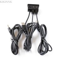 Kikin 3 5mm Giao diện AUX USB kép Vuông Flush Mount Dây nối dài Dash Flush Mount Panel Cable cho ô tô Thuyền xe tải Mot
