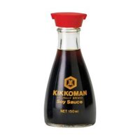 Kikkoman-Nước tương soy sauce hiệu Kikkoman (chai thủy tinh) 150ml