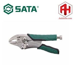 Kìm bấm chết có bao da mũi cong 10in Sata 71107