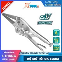 Kìm bấm chết mũi dài TOTAL THT19902 kềm bấm mỏ dài Độ mở tối đa 65mm, Chất liệu Thép, quy cách 9" kẹp hoặc giữ chặt vật,