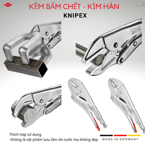Kìm bấm chết mũi nhọn Knipex 41 34 165