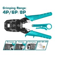 Kìm Bấm Cos, Dây Mạng Viễn Thông 8inch TOTAL TMPC4468P