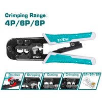 Kìm bấm cos, dây mạng viễn thông Total TMPCN5468R